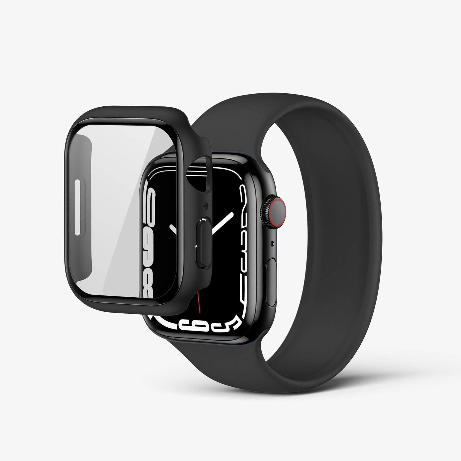 NanoArmour for Apple Watch Bumper + Glass Hybrid Case