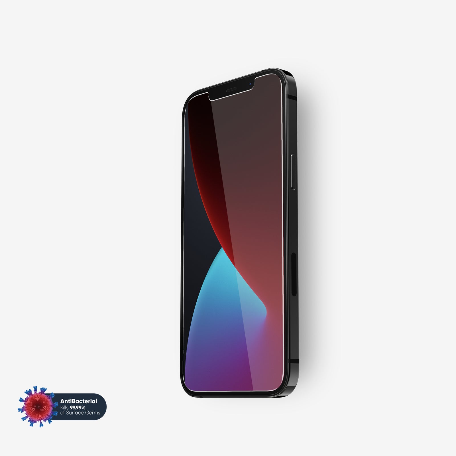 NanoArmour for iPhone 12 mini Best Screen Protector Antimicrobial Case Friendly