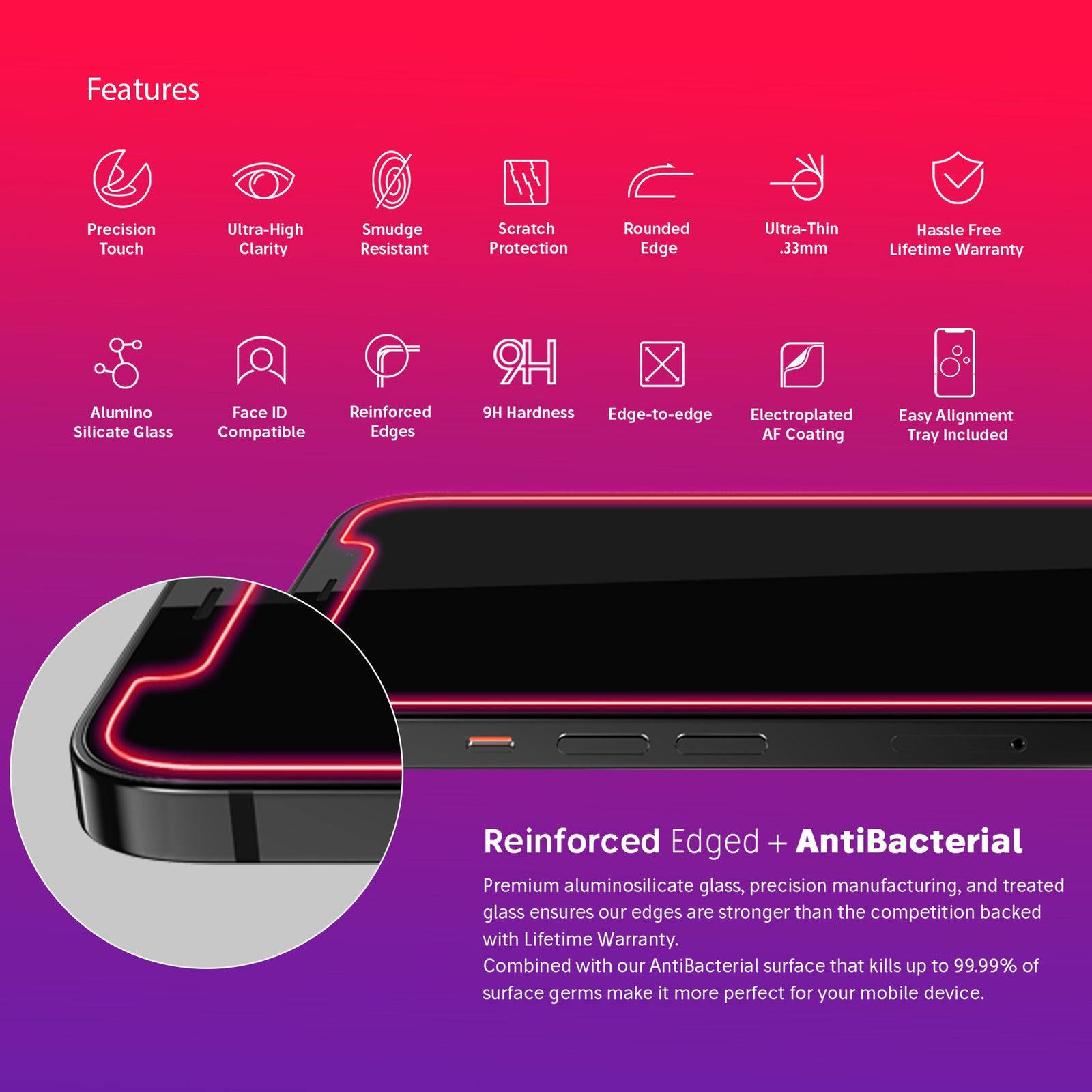 NanoArmour for iPhone 12 Privacy Screen Protector