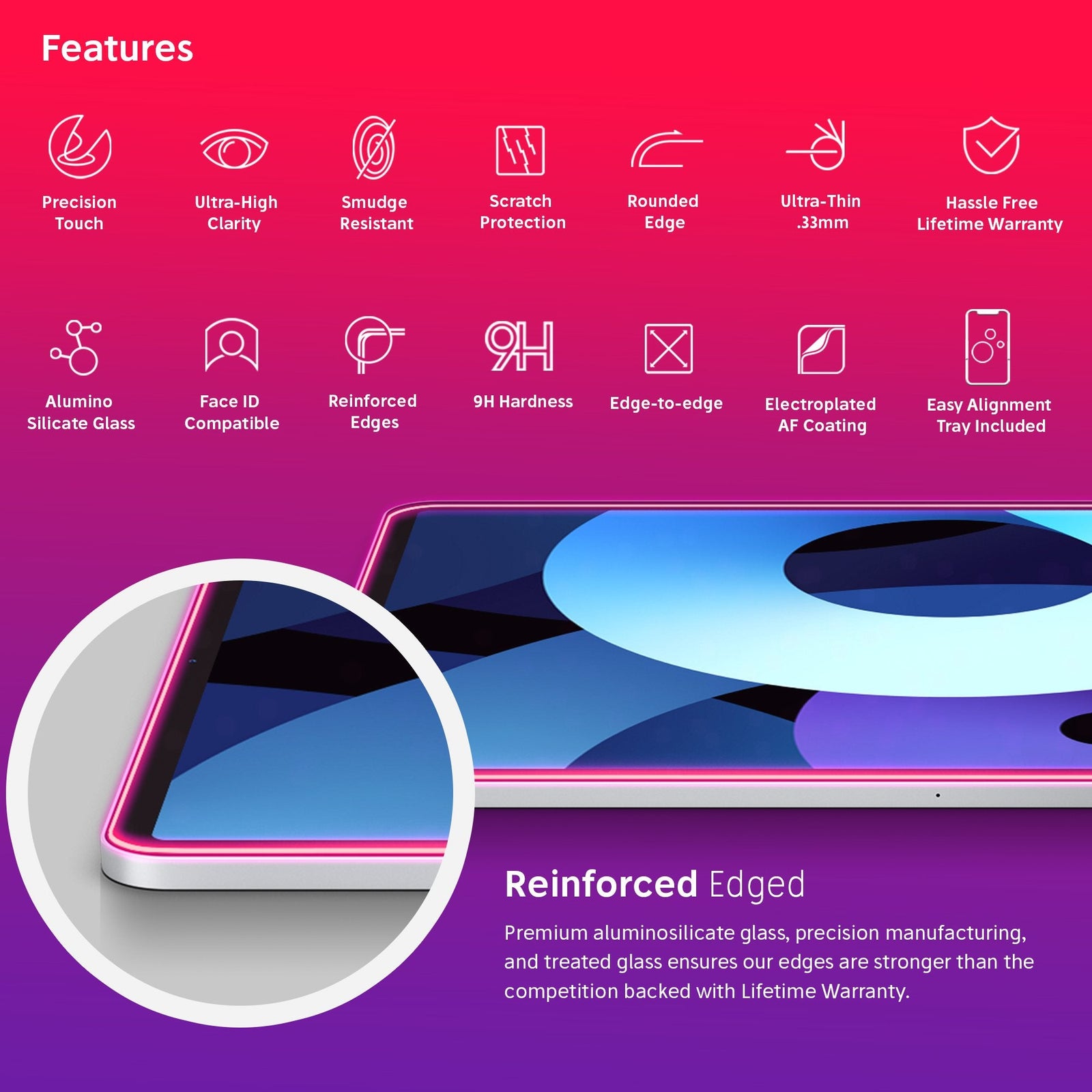 NanoArmour 10.9-inch for iPad Air 5 Screen Protector (2022)