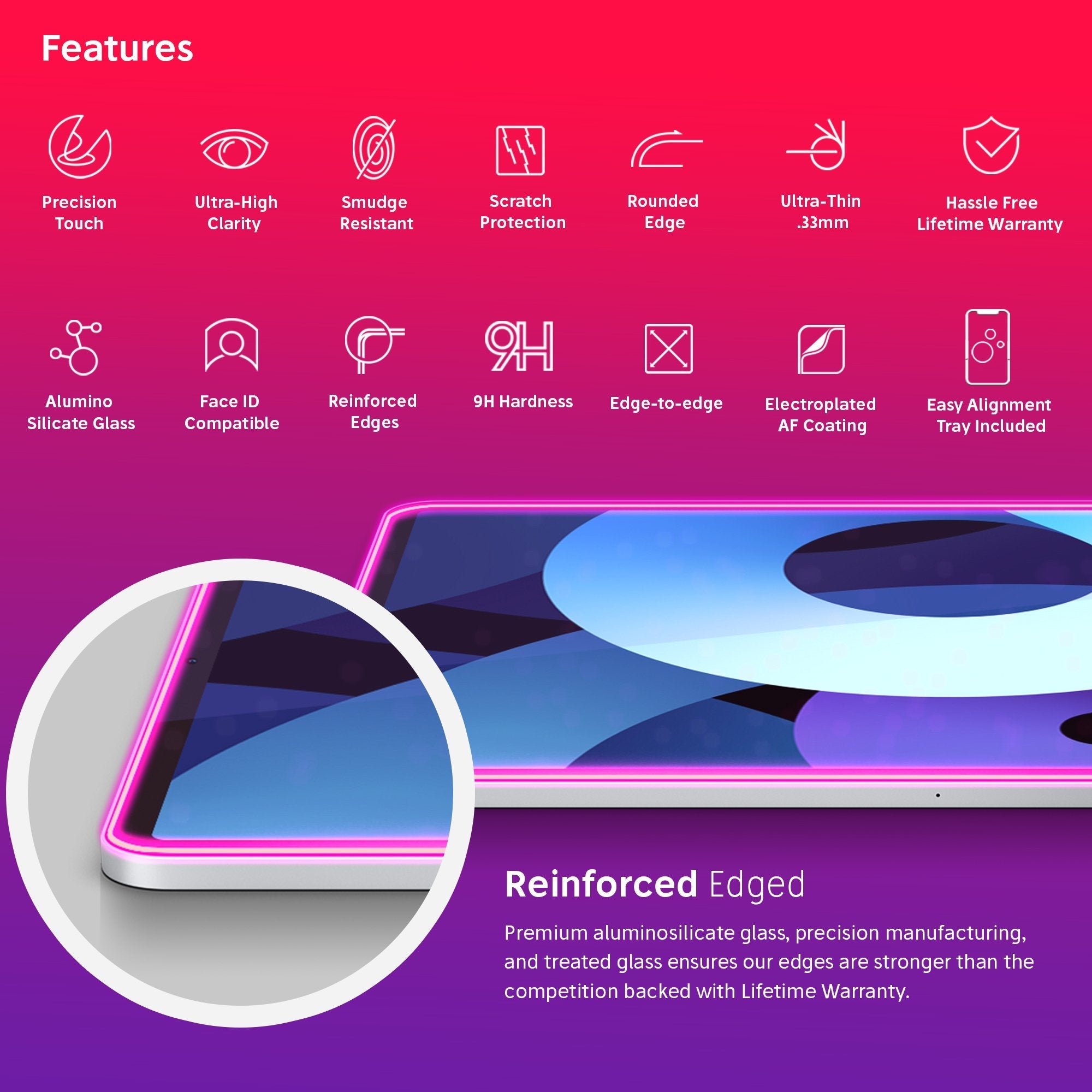 NanoArmour for iPad Air 5 Anti-Blue light Screen Protector (2022) 10.9-inch