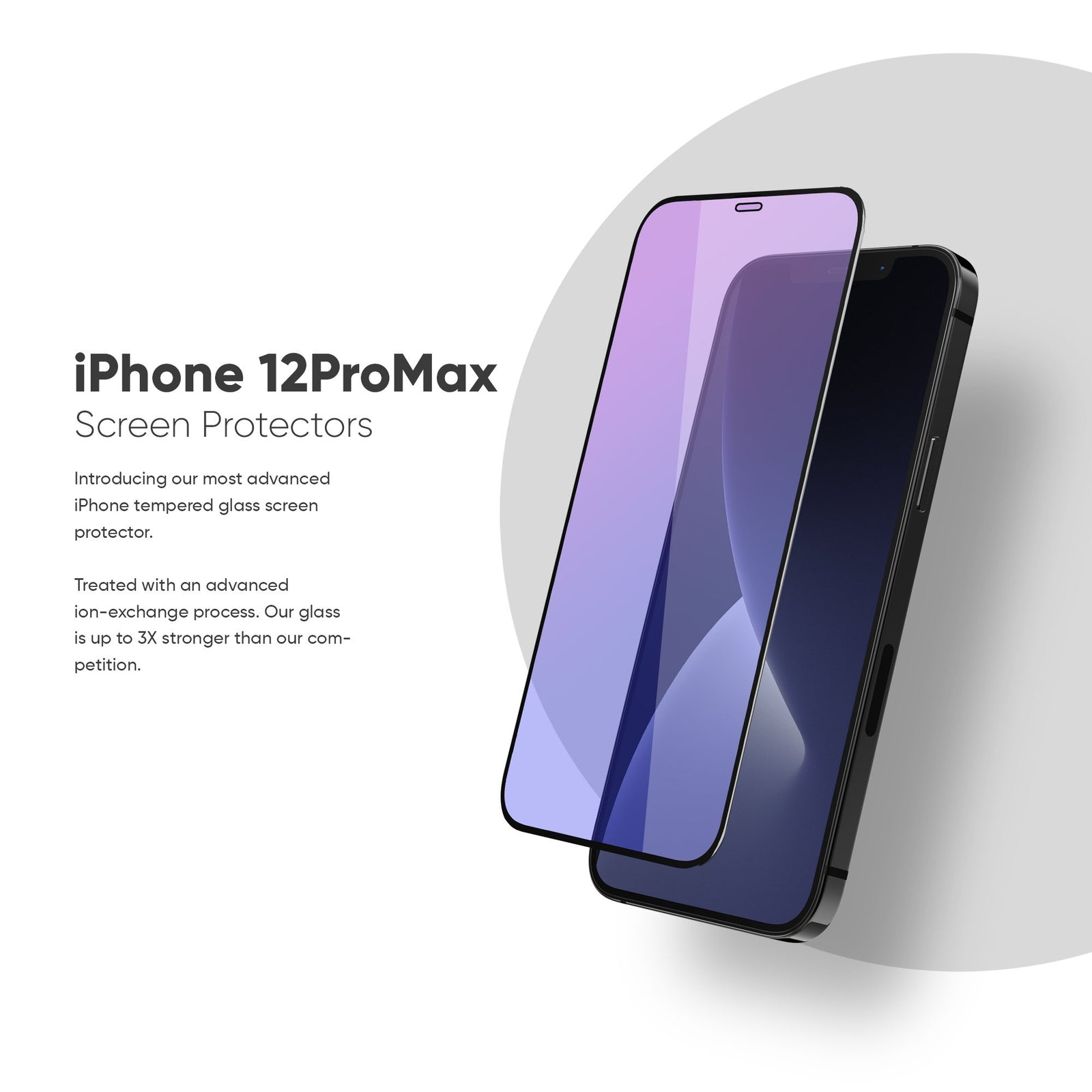 NanoArmour for 12 Pro Max Anti-Blue light Screen Protector Antimicrobial Edge-to-Edge