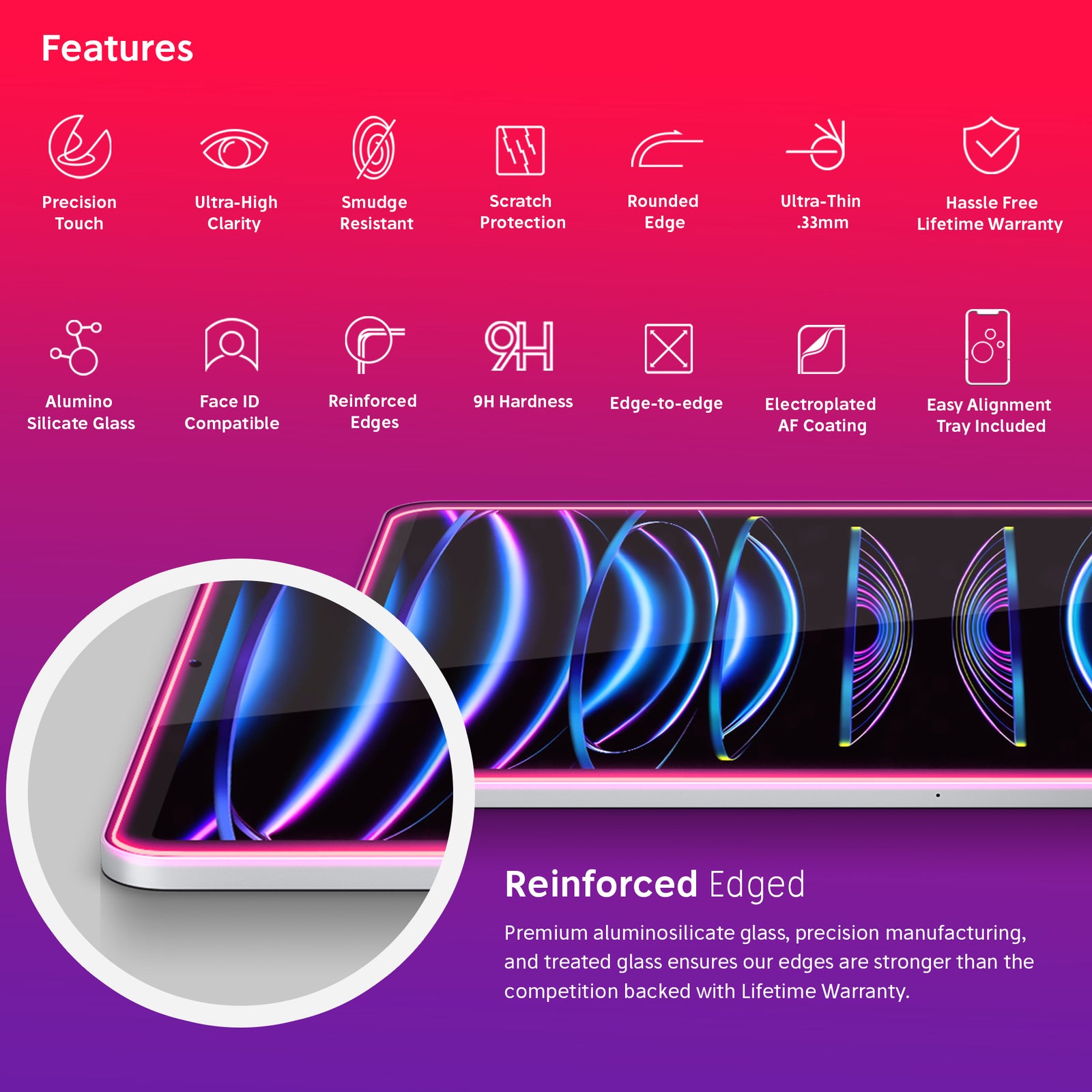 NanoArmour 12.9-inch for iPad Pro Screen Protector 2022