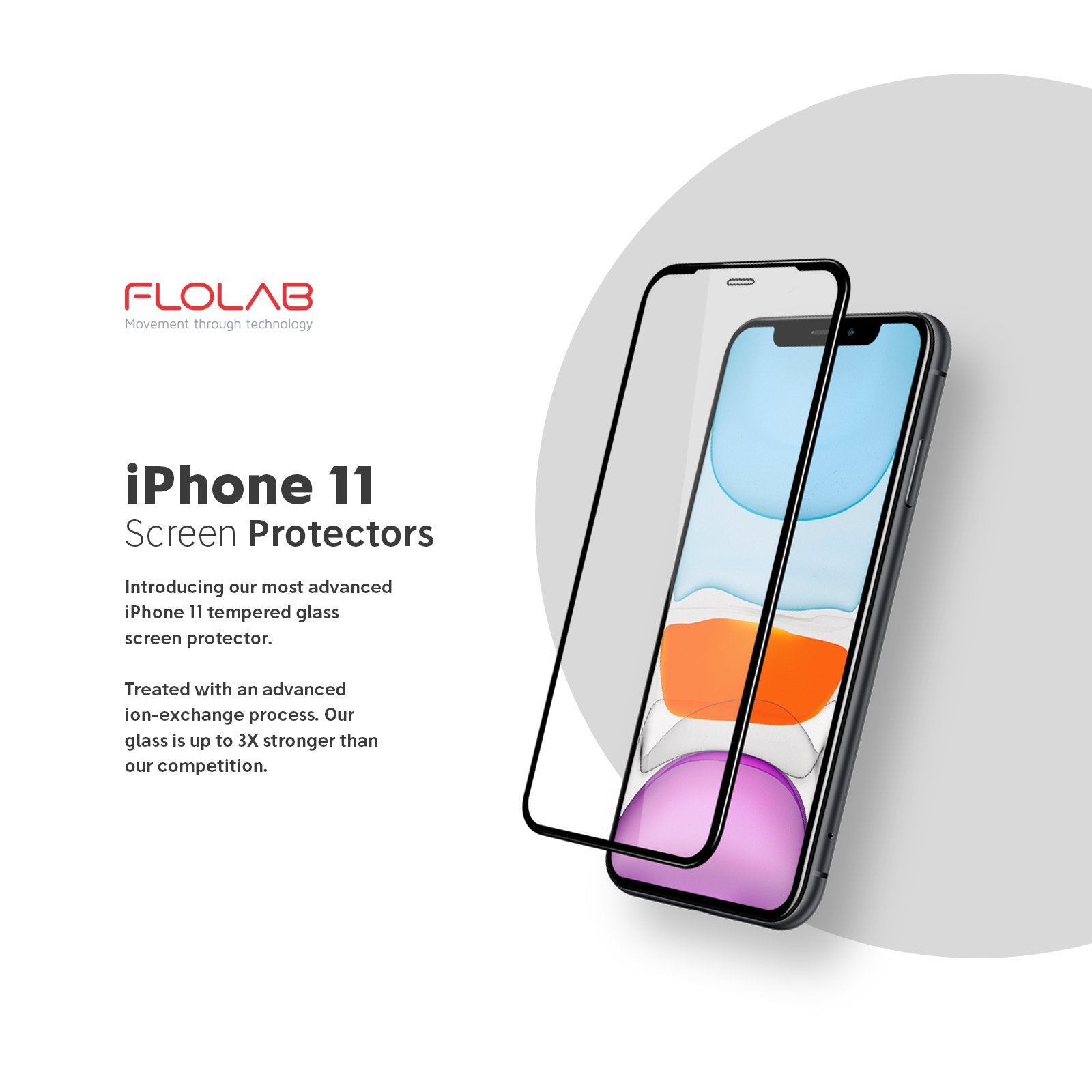 NanoArmour 3D for iPhone 11 Screen Protector Antimicrobial Edge-to-Edge