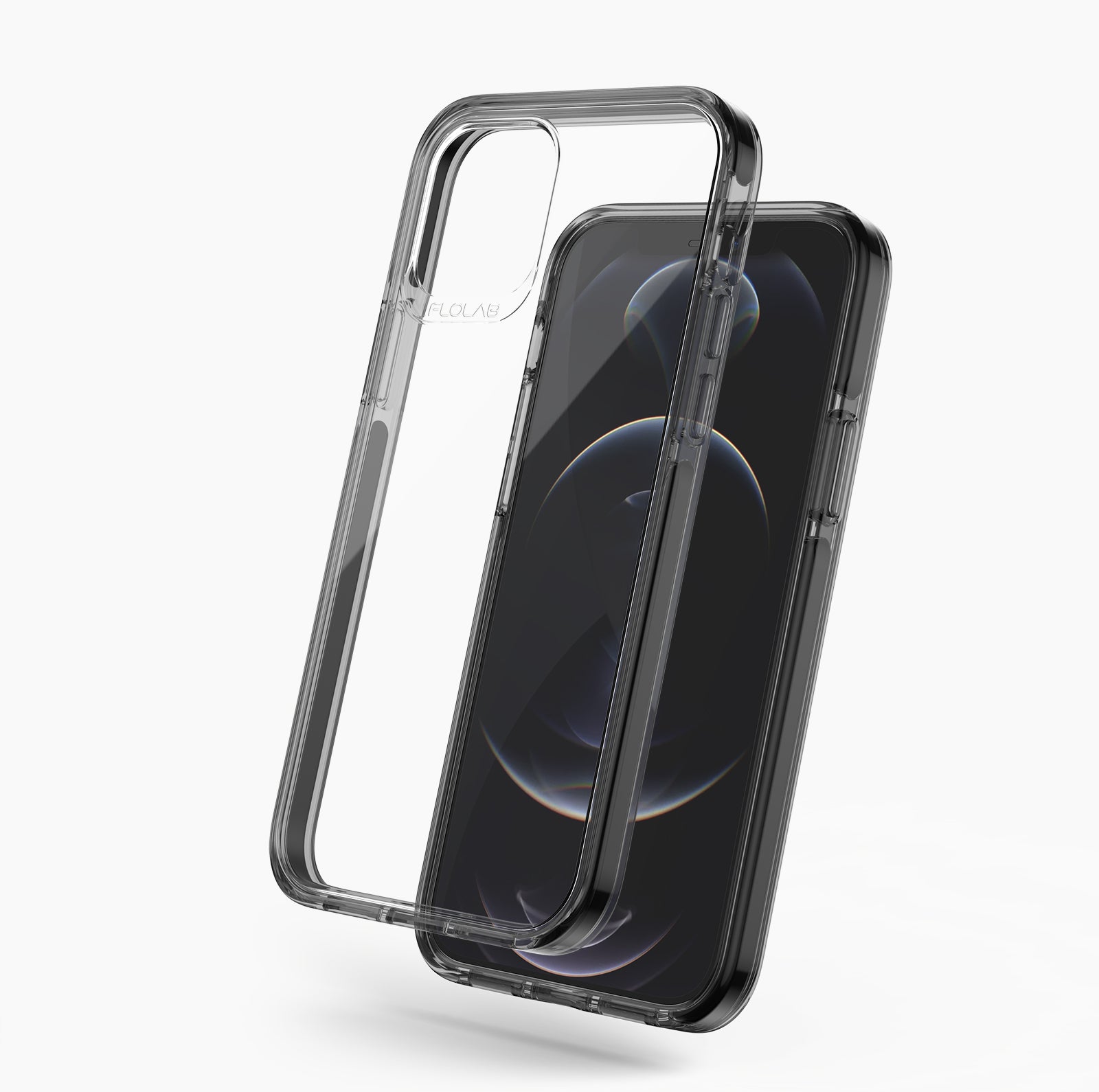 Black Clear for iPhone 12 Pro Cases TAFFYCA Series
