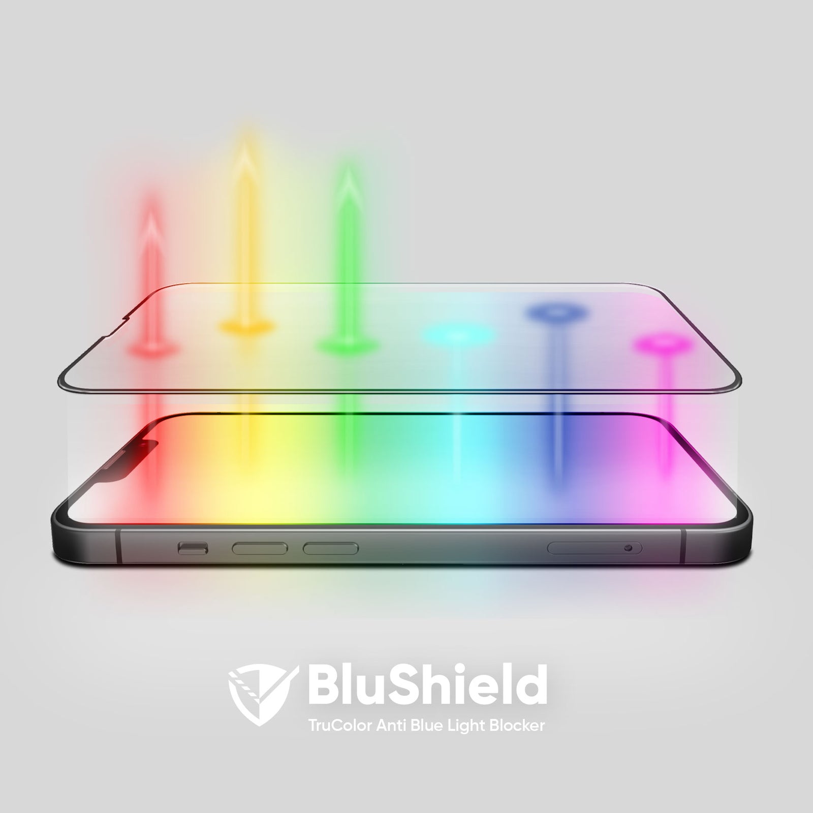 NanoArmour for iPhone 13 Screen Protector Antimicrobial Anti-Dust Edge-to-Edge Blue Light Blocker