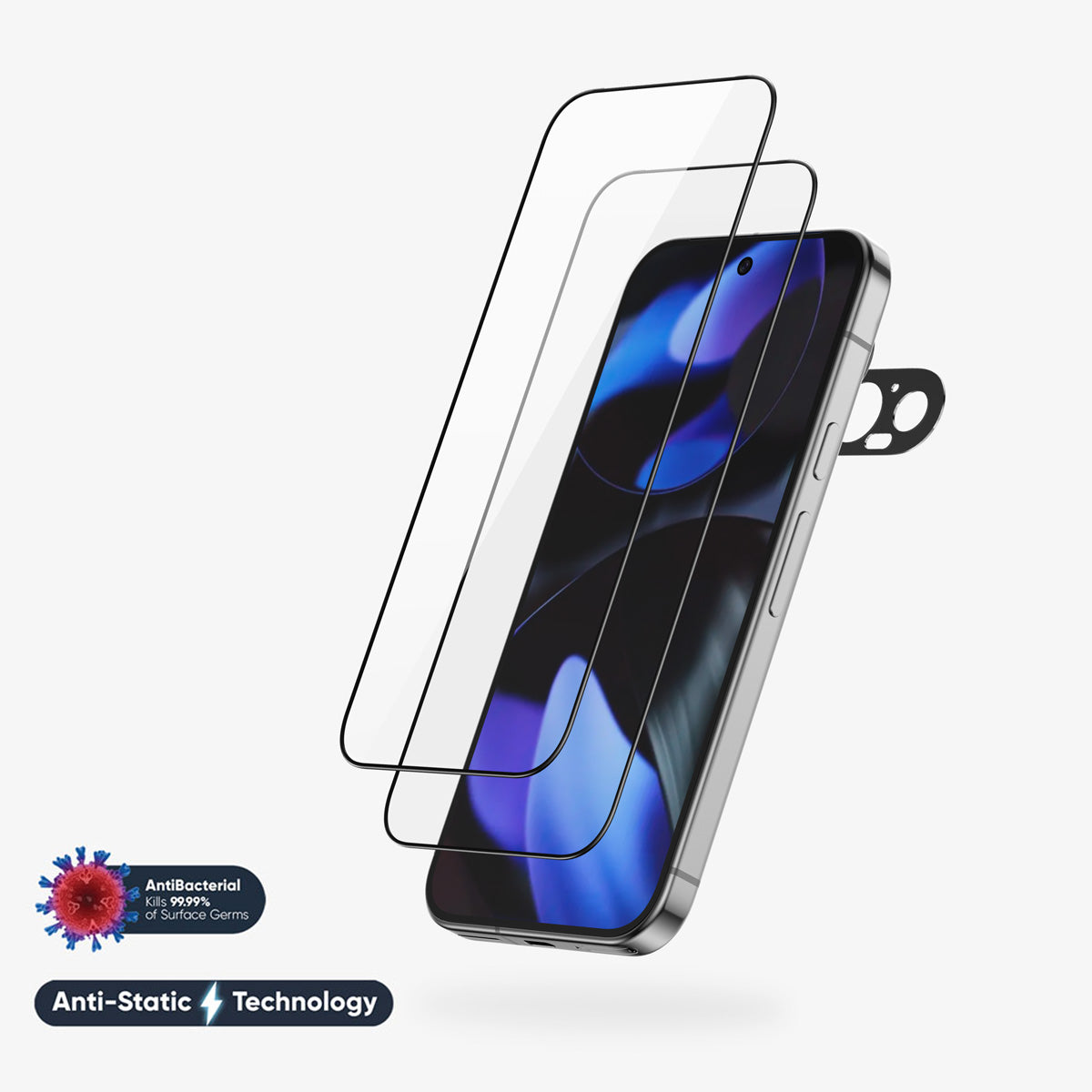 NanoArmour for Google Pixel 9 Pro XL Screen Protector - Edge-to-Edge, Anti-Static, TruColor