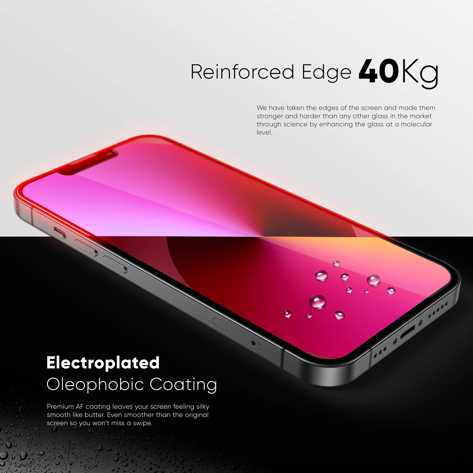 ONETIME NanoArmour for iPhone Privacy Screen Protector: Dust-Free Installation, Case Friendly, Maximum Privacy