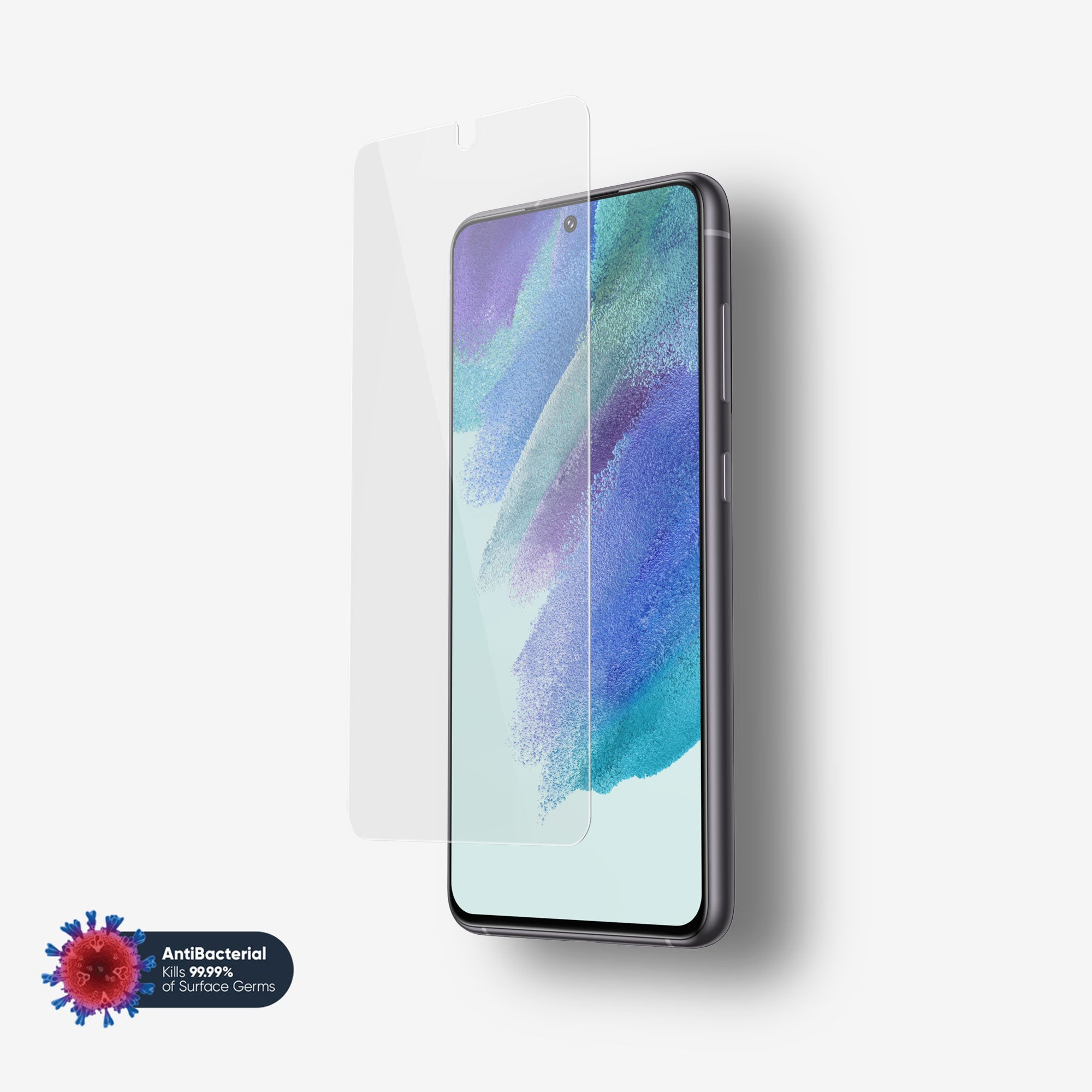 NanoArmour for Samsung Galaxy S21 FE Screen Protector Anti Microbial