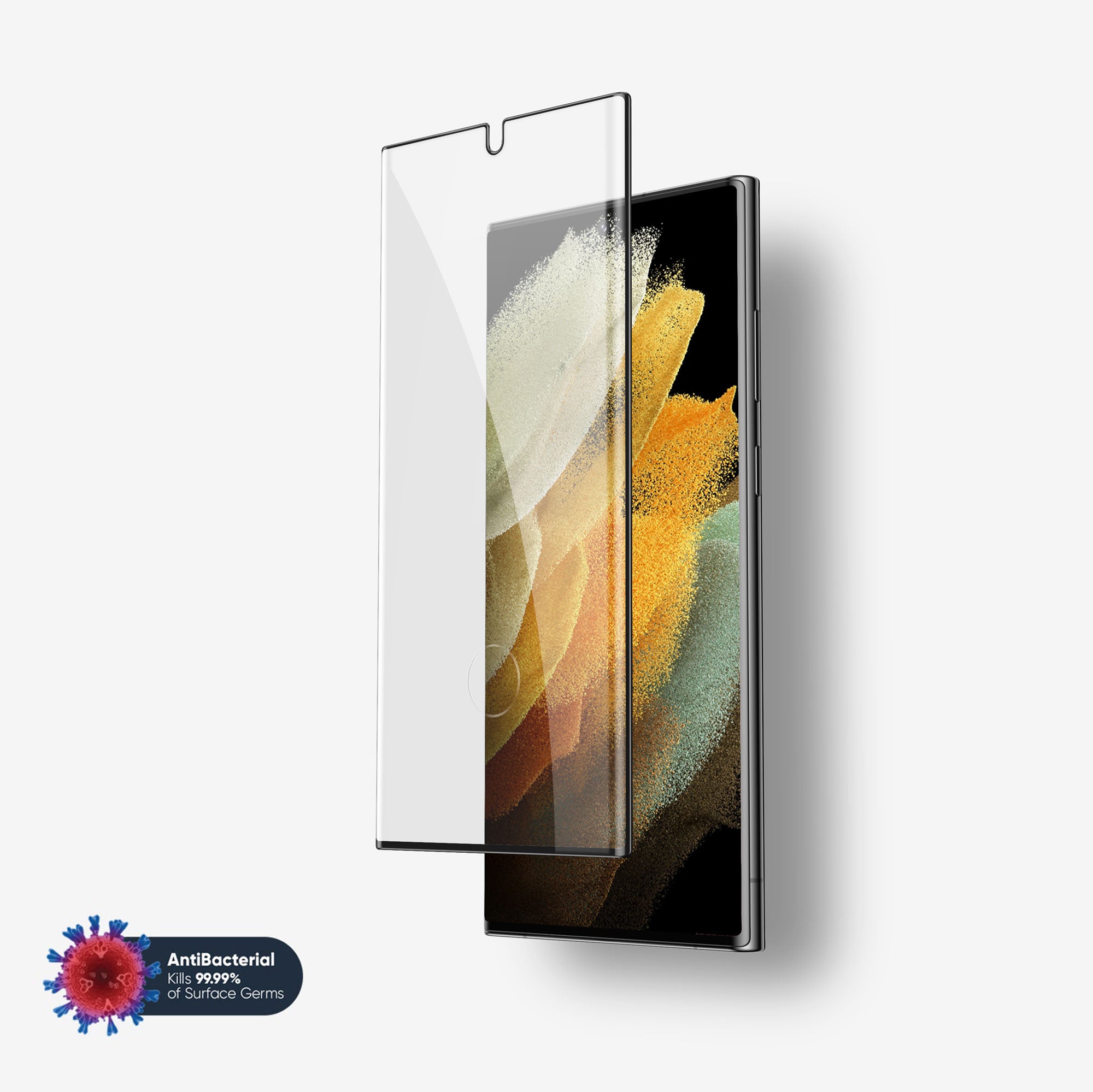 NanoArmour for Samsung Galaxy S21 Ultra Screen Protector Anti Microbial