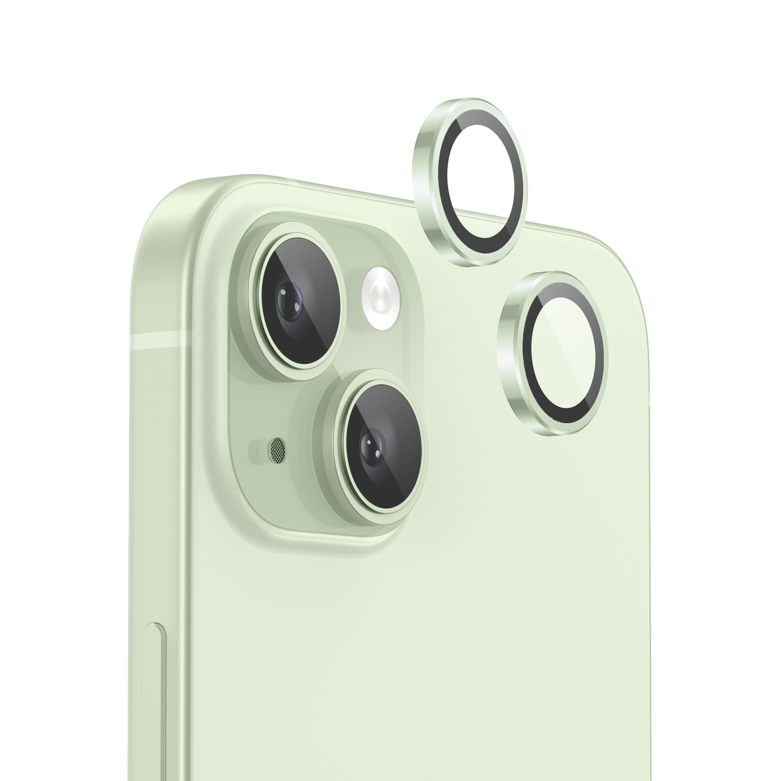NanoArmour for iPhone 15 Plus /  iPhone 15 Camera Protector - Green