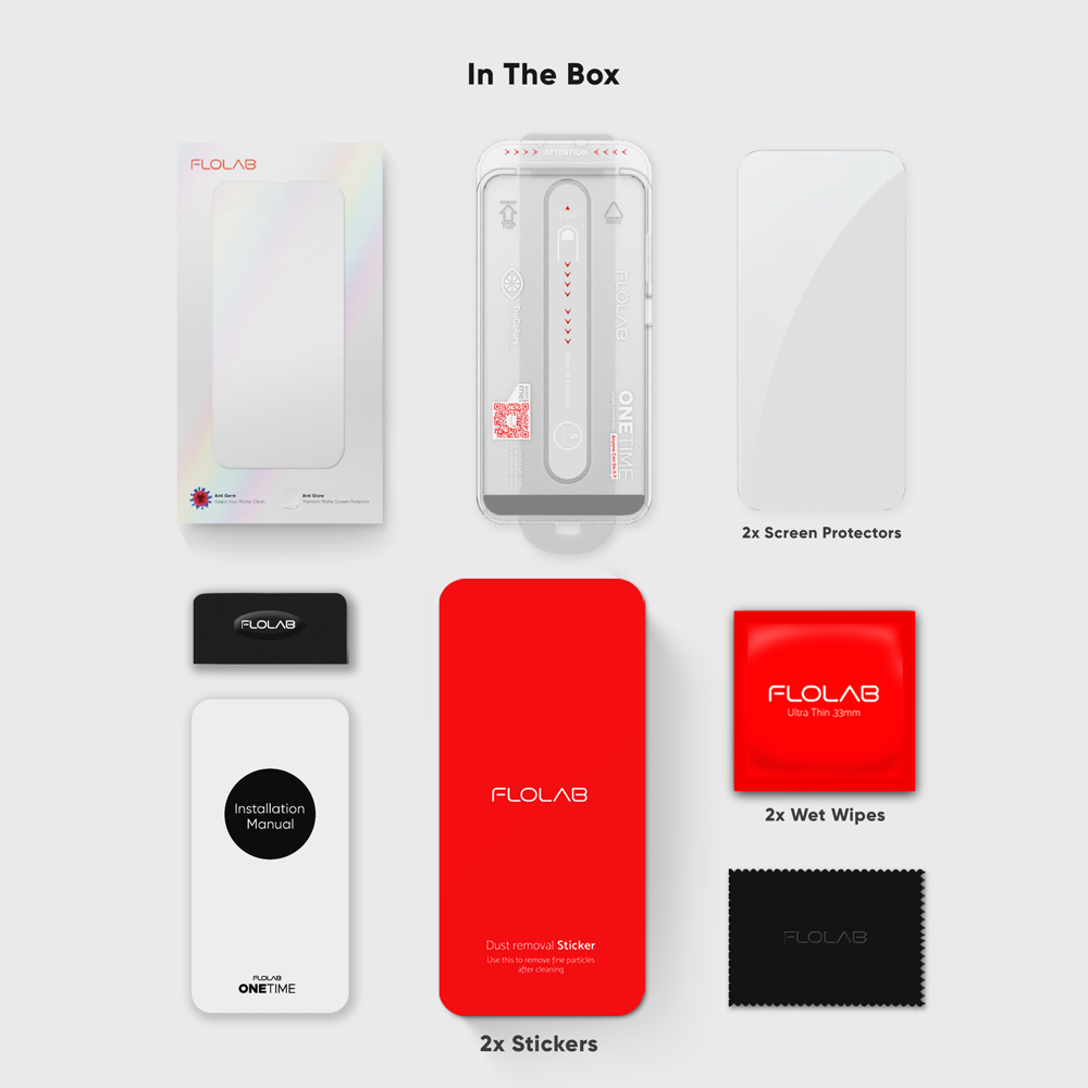 FLOLAB NanoArmour ONETIME for Samsung Galaxy S25 Edge Screen Protector Fingerprint ID Compatible