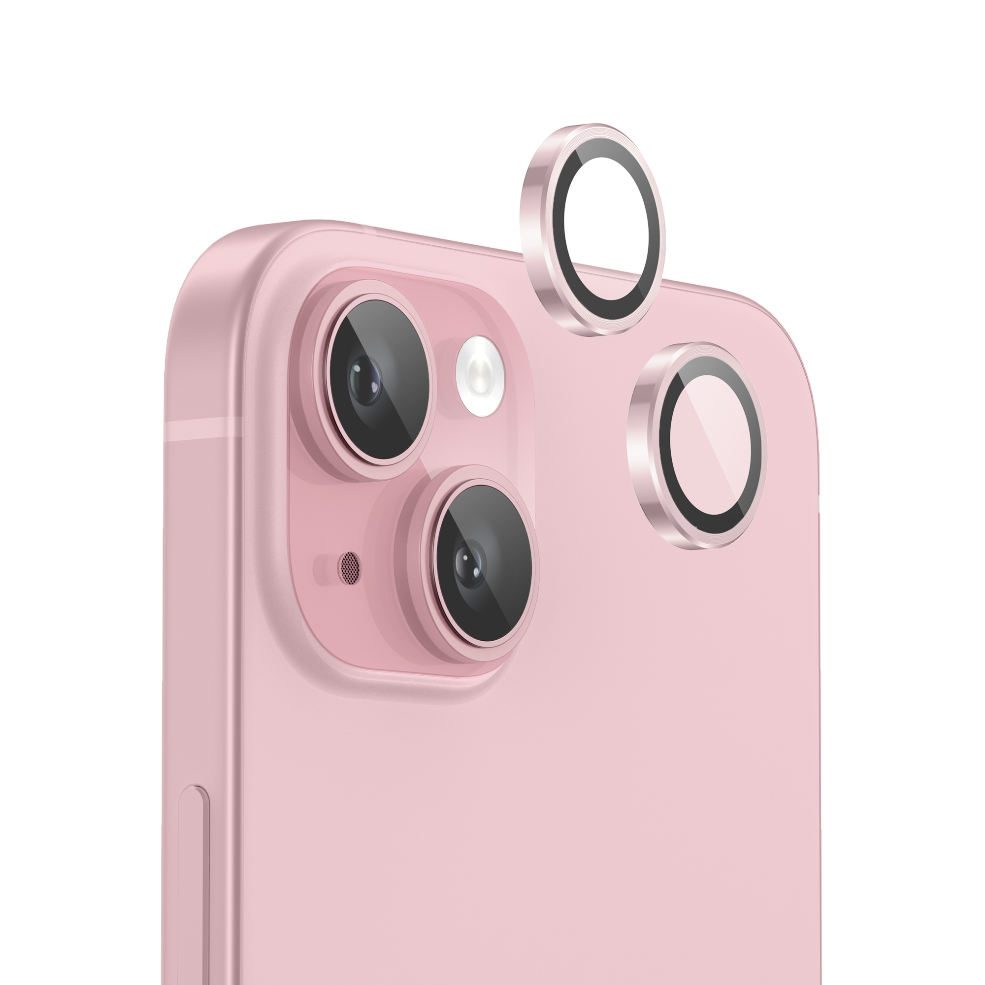 NanoArmour for iPhone 15 Plus /  iPhone 15 Camera Protector - Pink