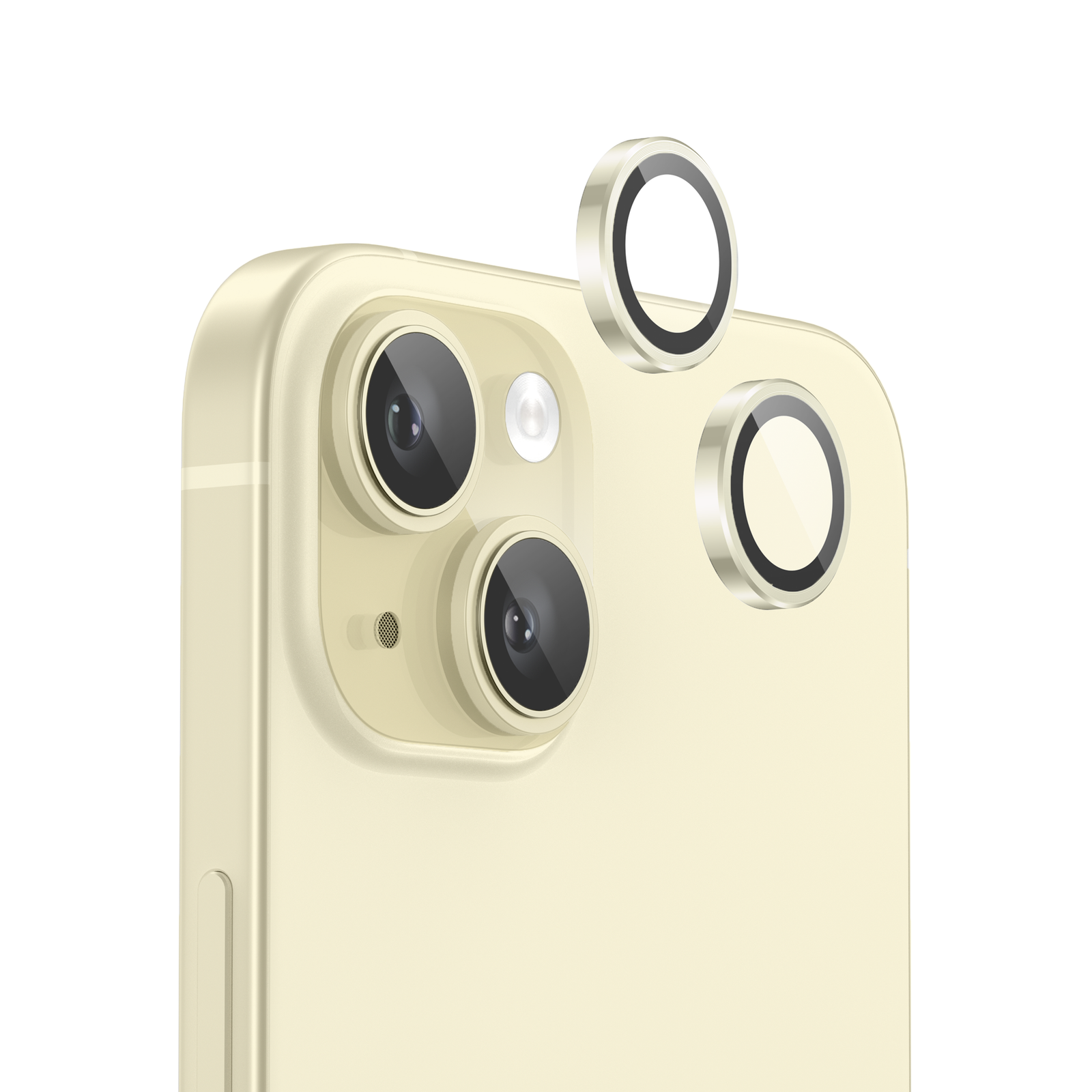 NanoArmour for iPhone 15 Plus /  iPhone 15 Camera Protector - Yellow